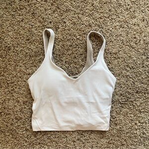 Lululemon Align Cropped Tank White Size 2